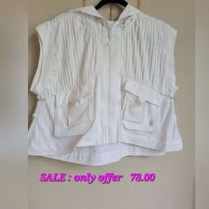 Free people movement PLEATY PLEASE  hooded vest size small